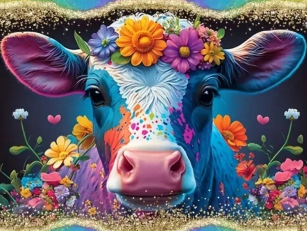 Diamond Painting Kuh